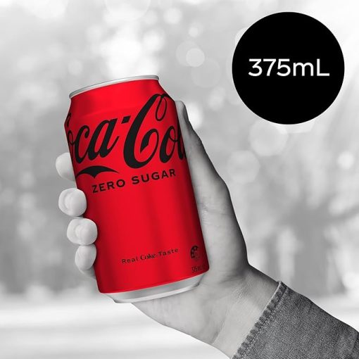Coca-Cola Zero Sugar Soft Drink Multipack Cans 36 x 375mL - Image 3